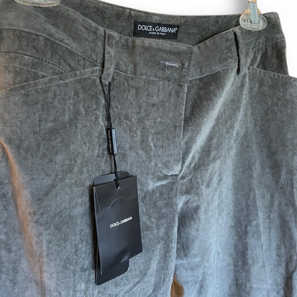 DOLCE & GABBANA Fuwan Velvet Soft Cotton Pocketless Back Trouser Pants - Picture 8 of 8